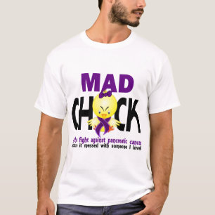 Camiseta Pintinho louco no câncer de pâncreas da luta