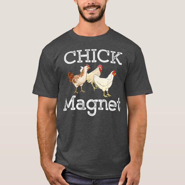 Camiseta Pintinho Magnet - Gráfico do Fresco Engraçado (Frente)