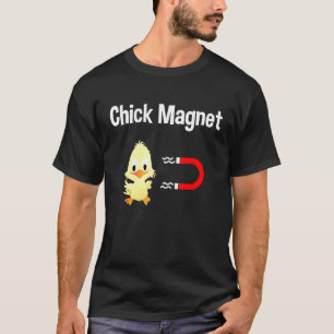 Camiseta Pintinho Magnet Pickup Line For Chicker Farmer Men
