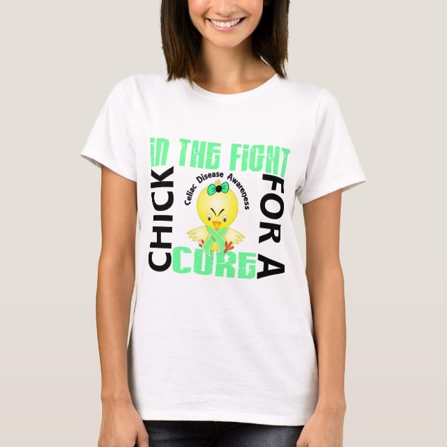 Camiseta Pintinho na doença celíaca da luta (Frente)