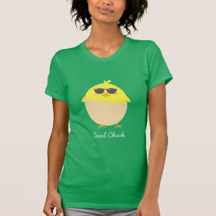 Camiseta pintinho Pintinho legal Páscoa amarelo