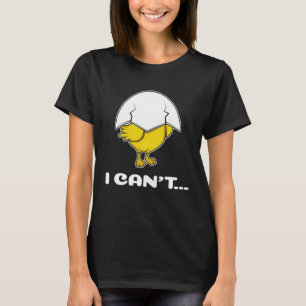 Camiseta Pintinho Poultry De Ovo Preguiçoso Ou Ventilador M