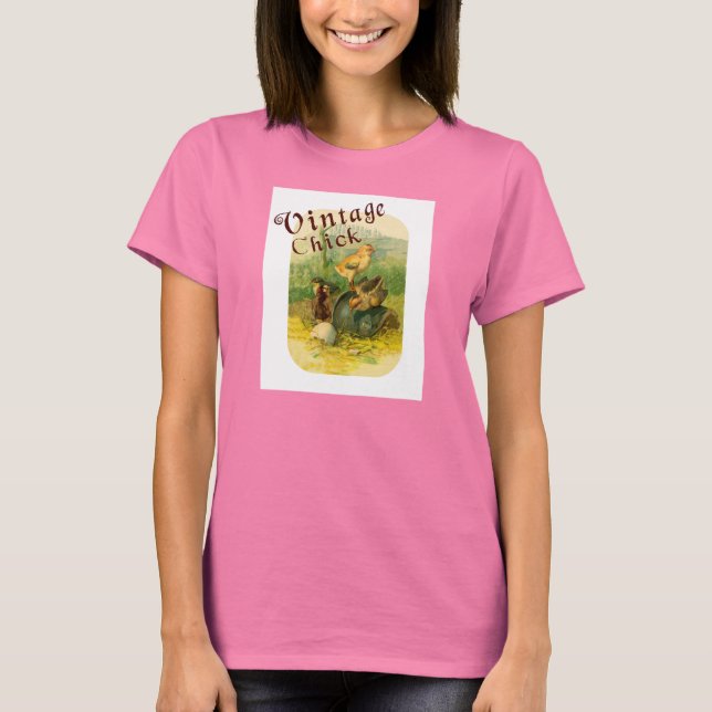 Camiseta Pintinho Vintage Superior (Frente)