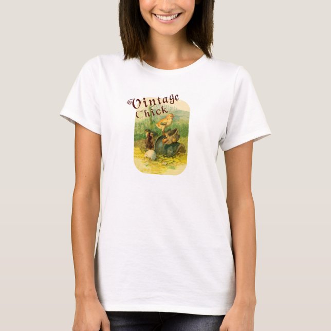 Camiseta Pintinho Vintage Superior (Frente)