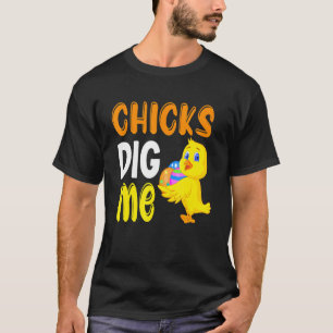 Camiseta Pintinhos Bonitos Me Caçam Coelhinhos De Ovos Garo