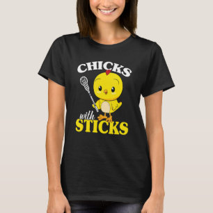 Camiseta Pintinhos Com Stick Mulheres Treinando Lacro Playe
