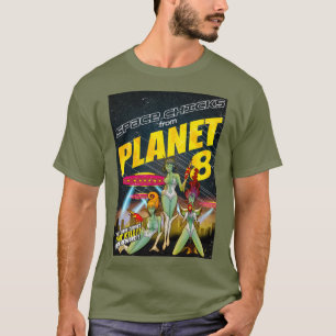 Camiseta Pintinhos de espaço do planeta 8_cheio cor