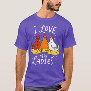 Camiseta Pintinhos de frango Ovos Agricultores Engraçados P