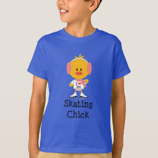 Camiseta Pintinhos De Ice Para Crianças De Patinação Orgâni