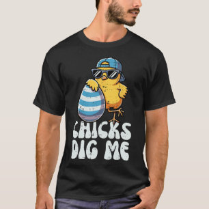 Camiseta Pintinhos De páscoa Que Me Cavam Ovo Bonito Caçado