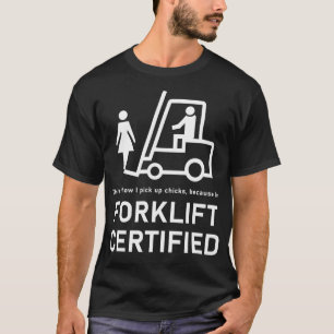 Camiseta Pintinhos de Separação Certificados do Forklifo Me