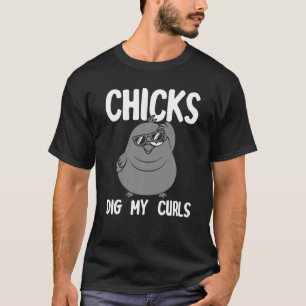 Camiseta Pintinhos Engraçados Cavam Meus Curativos Para Beb