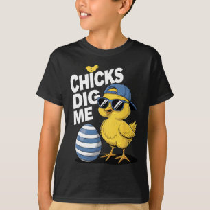 Camiseta Pintinhos Me Encontrem Rapazes Páscoas Páscoa Todd