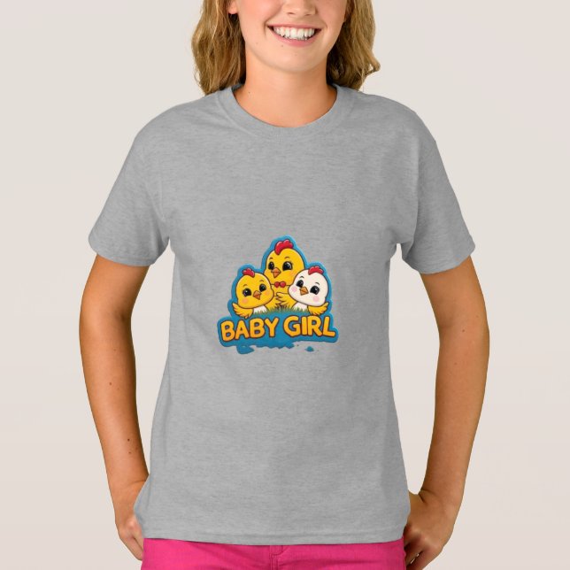 Camiseta Pintinhos para bebês (Frente)