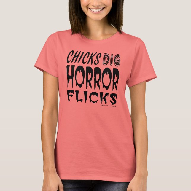 Camiseta Pintinhos Tocando Flichos De Horror (Frente)