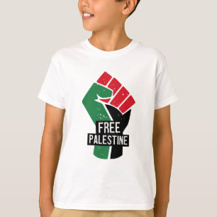 Camiseta Pinto de bandeira da Palestina livre