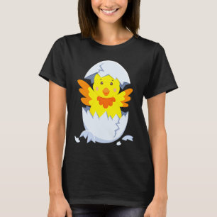 Camiseta Pinto eclode do ovo frango pinto com ovo sh