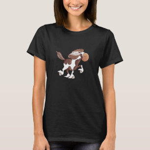 Camiseta Pinto Horso Islandês Cartoon Cavalo Levado Cavalo