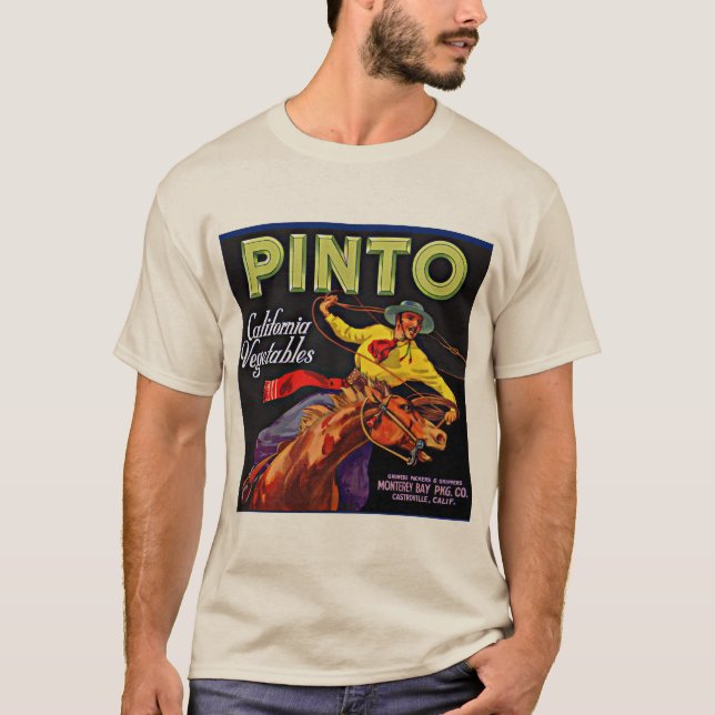 Camiseta Pinto vegetable crate label (Frente)