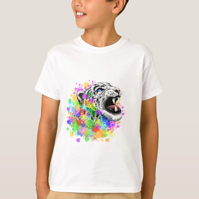 Camiseta Pintões Psicodélicos Leopard (Frente)