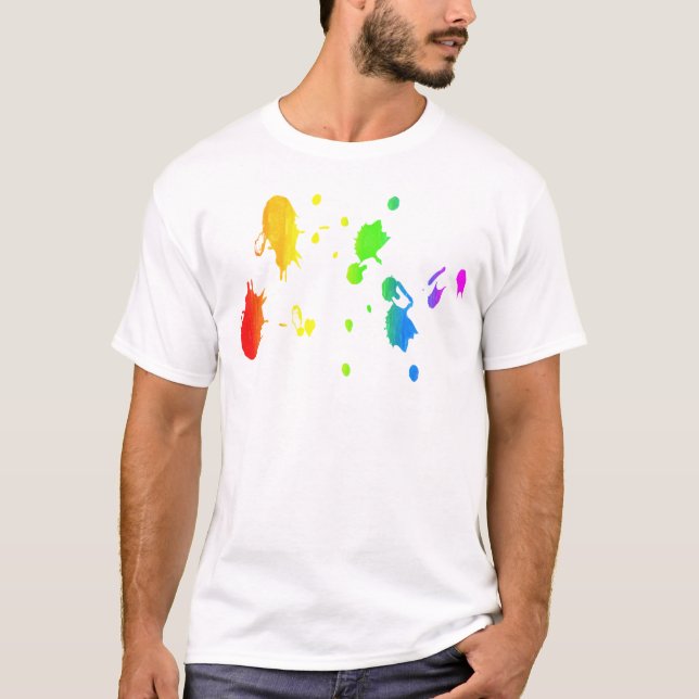 Camiseta Pintor arco-íris (Frente)