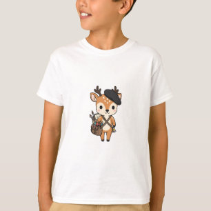 Camiseta Pintor Artístico Cerveja Corça Crianças
