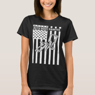Camiseta Pintor Automático de Corpo - US Flag Automotive Pa