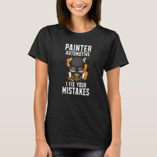 Camiseta Pintor Automotivo Eu Corrijo Seus Erros Reparo de
