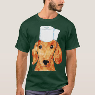 Camiseta Pintor castanho-escuro para cabelos curtos