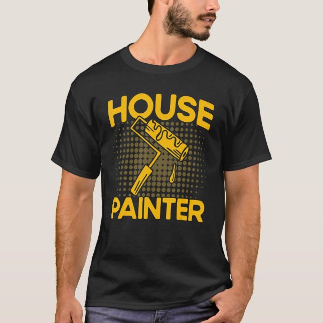 Camiseta Pintor de decorador de casas (Frente)