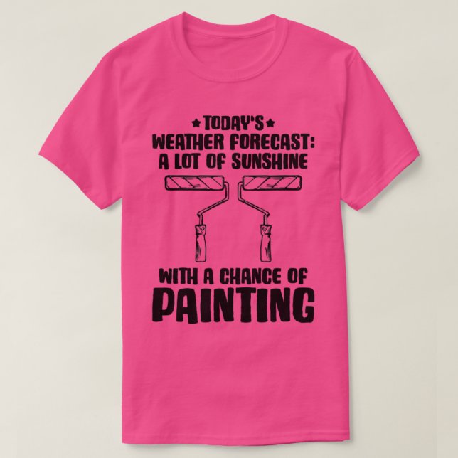 Camiseta Pintor de decorador de pintor8 (Frente do Design)