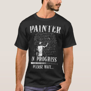 Camiseta Pintor De Decorador Do House Em Andamento Por Favo