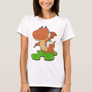Camiseta Pintor de Dragão Pincel Pintura