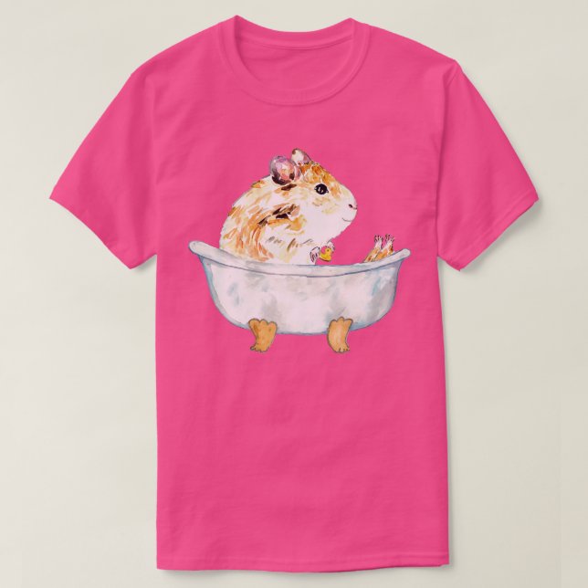 Camiseta Pintor de sanita de hamster 2 (Frente do Design)