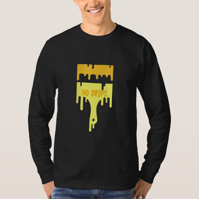 Camiseta Pintor Dizendo Sem Unidades Com Pincel De Disquete (Frente)