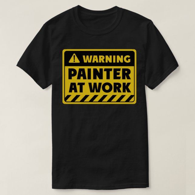 Camiseta Pintor no trabalho (Frente do Design)