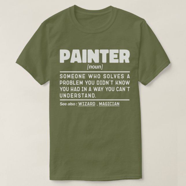 Camiseta Pintor Noun Pintor Legal de Casa (Frente do Design)
