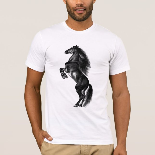 Camiseta Pintor preto e branco, preto, preto (Frente)