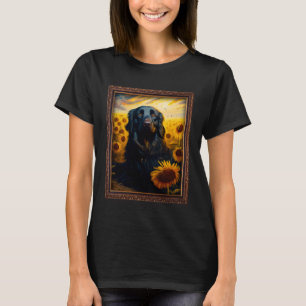 Camiseta Pintor Revestido Flagrado Pintura De Flor De Giras