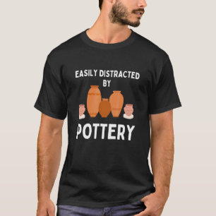 Camiseta pintora artista de cerâmica pote