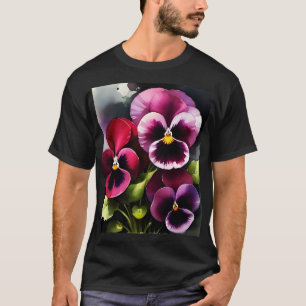 Camiseta pintura a aquarela bonito maroon daek vermelha pan