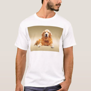 Camiseta Pintura a cores da água do cão preto Labrador