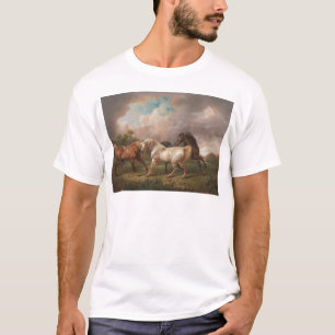 Camiseta Pintura a Óleo Arte Charles Towne Cavalos Destino