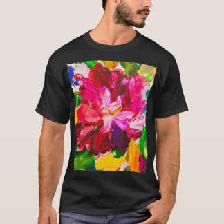 Camiseta pintura a óleo, estilo impressionismo, pintura a f