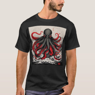 Camiseta Pintura a tinta da Ásia Cthulhu