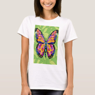 Camiseta Pintura abstrata de borboleta