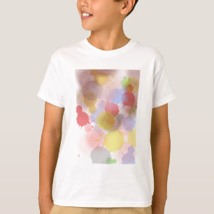 Camiseta pintura abstrato colorida