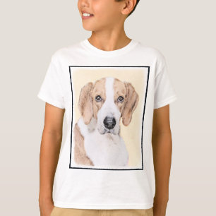 Camiseta Pintura Americana de Foxhound - Arte Cachorra Orig