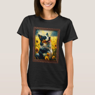 Camiseta Pintura Appenzeller Girassol Flor Mamãe Mulheres F