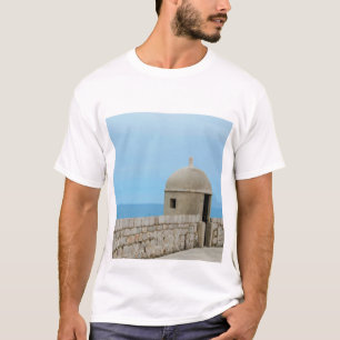 Camiseta Pintura aquosa da parede da cidade de Dubrovnik